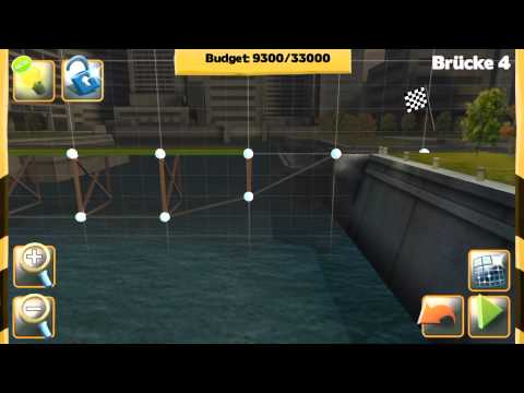 Bridge Constructor - Bridge 4 - The Ridge - Walkthrough