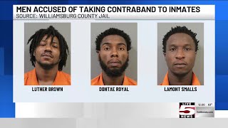 VIDEO: 3 charged with furnishing contraband at federal prison in Williamsburg County