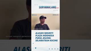 Begini Alasan Sekuriti Plaza Indonesia Tega Pukul Anjing, Ternyata Ingin Selamatkan Anak Kucing?