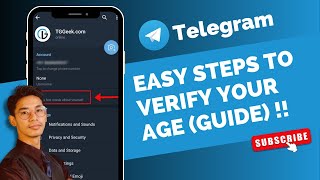How to Verify Your Age on Telegram ! [EASY ESTEPS]