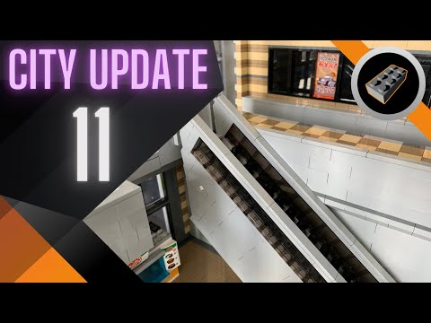 Lego Stadt Moc 2021 - Update 11: Wolkenkratzer [5] - Bau einer motorisierten Rolltreppe