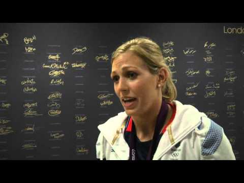 London 2012: Gemma Gibbons proudly shows off silver medal