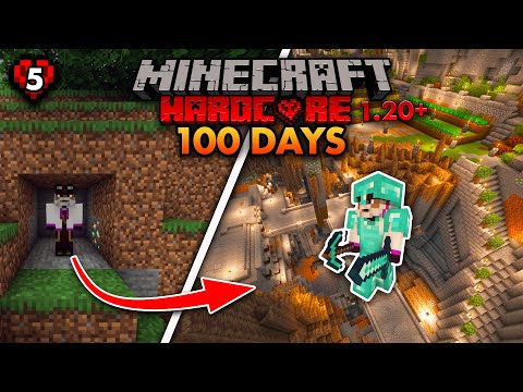 ItsmeMikeyT - I Spent 100 Days Building A Dwarven City In Minecraft Hardcore 1.20 Survival | Let's Play EP5 |
