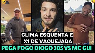 O CLIMA ESQUENTOU! DIOGO 305 ENFRENTA MC GUI NO X1 DE VAQUEJADA