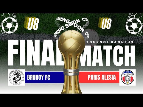 BRUNOY FC VS PARIS ALESIA FINALE U8 ( Tournoi U8 Bagneux) La grande finale U8