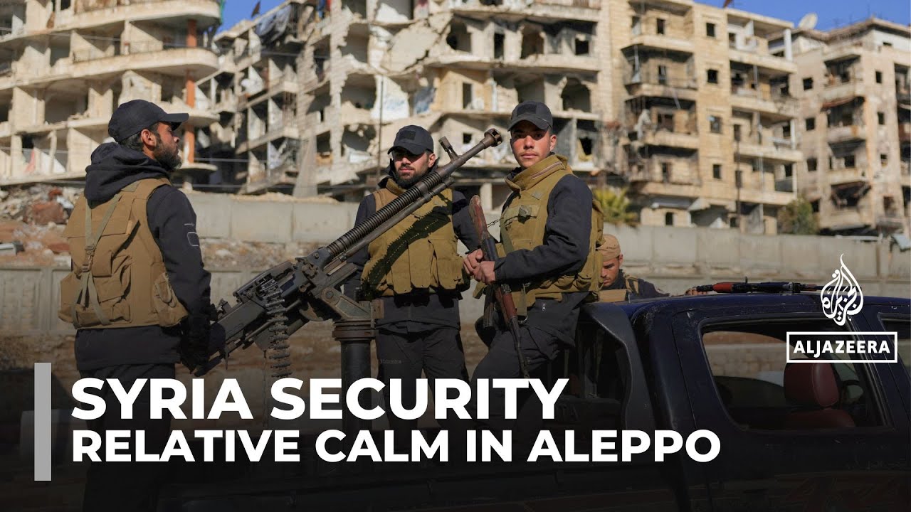 Relative calm in Syria’s Aleppo after days of fighting as Kurdish fighters disarm