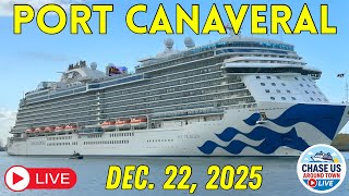 LIVE: Watching the Cruise Ships Leaving Port Canaveral LIVE! (Dec. 22, 2025)