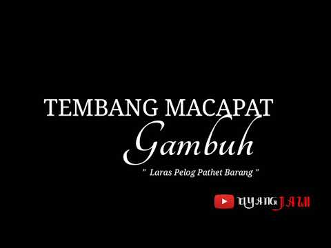 TEMBANG GAMBUH dan Artinya | Samengko Ingsun Tutur