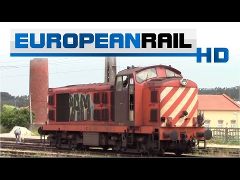 Comboios de Portugal 1400 loco 1437 shunting at Pampilhosa Station