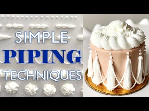 Simple PIPING Techniques! // Royal Icing Cake Piping Tutorial // With Finespun Cakes