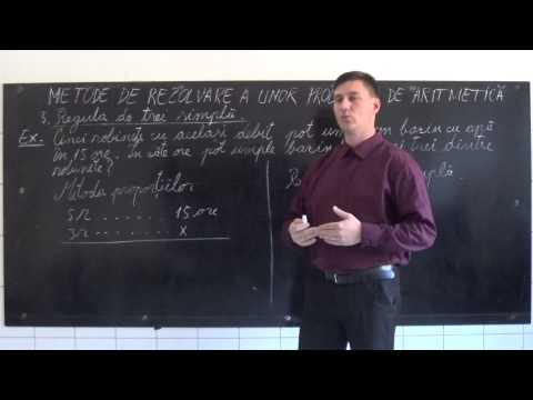 Matematica  metode de rezolvare a unor probleme de aritmetica    lectia 6