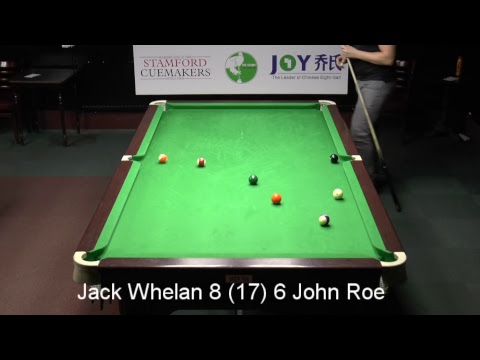 Chinese 8 ball Qualifier ( Jack Whelan v John Roe)