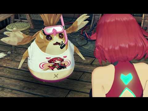 Xenoblade Chronicles 2 Swimsuit Edition Cutscene 024 - Wakey-wakey, Poppi!
