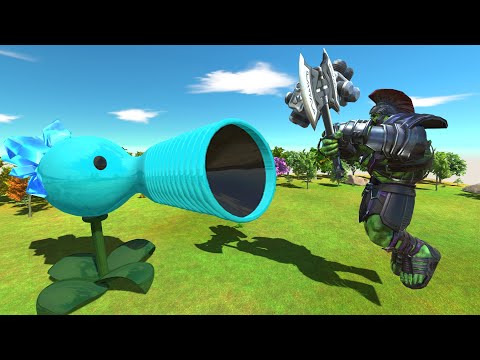 Snow Pea vs Hulk Warrior - Animal Revolt Battle Simulator