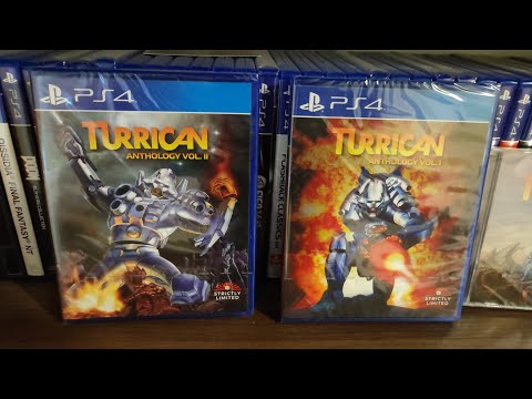 Turrican Anthology Vol.1 e Vol.2 PS4 unboxing