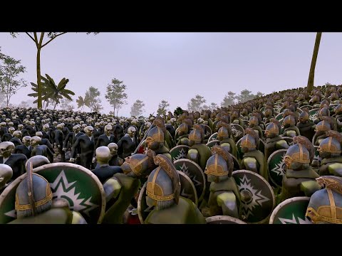 20000 ROHAN SOLDIERS VS 20000 ZOMBIE COPS - Ultimate Epic Battle Simulator 2 UEBS2