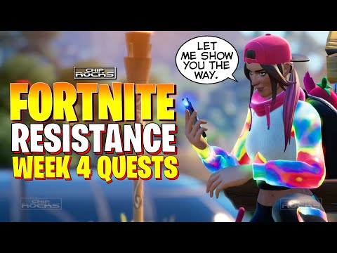 🗺️COMPLETE RESISTANCE WEEK 4 QUESTS GUIDE💳FORTNITE