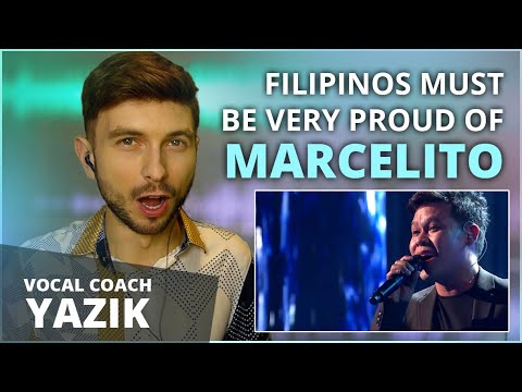 Vocal Coach YAZIK reacts to Marcelito Pomoy - The Prayer - America's Got Talent