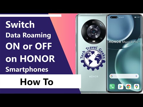 How To Switch Data Roaming ON or OFF on HONOR Smartphones (Magic UI 6) - #HonorMagic4Pro