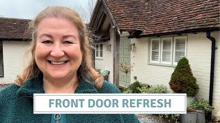 Refreshing Our Shady Front Door Containers 🌿 | A Winter Tidy // Cottoverdi