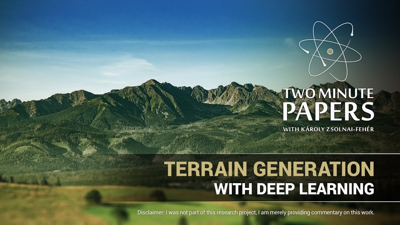Terrain Generation With Deep Learning | Two Minute Papers #208