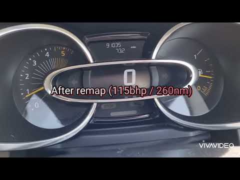Renault Clio 1.5 DCI before and after remap comparison