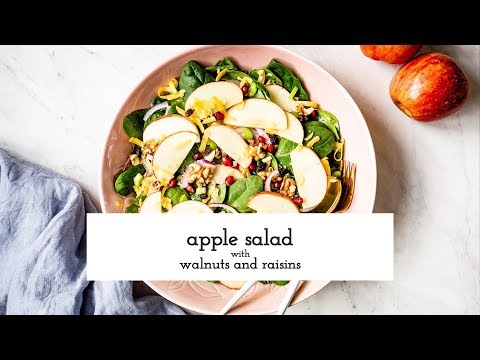 , title : 'Apple Salad with Raisins and Walnuts'