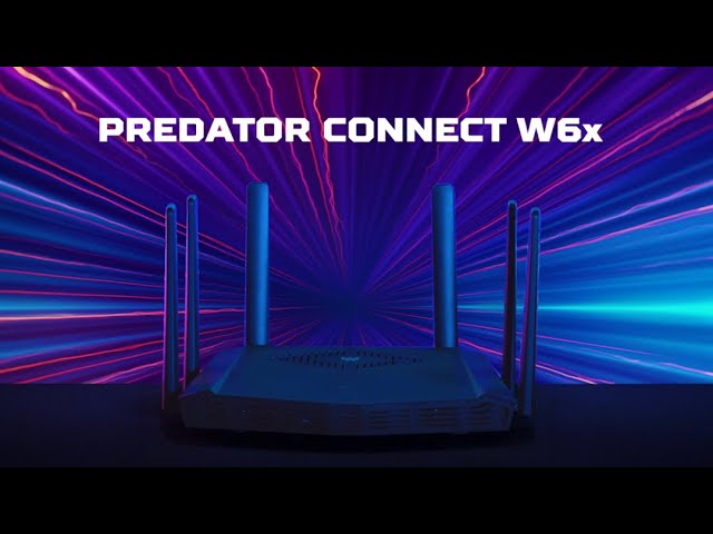 Acer Predator Connect W6x Router WiFi 6 Doble Banda AX6000 MU-MIMO 4x4 video