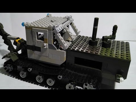 Трактор т-150 гусеничный самоделка из Лего