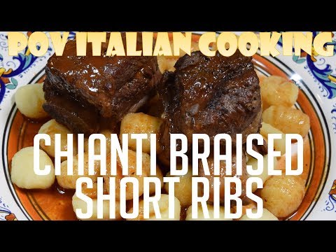 Chianti Braised Short Ribs - POV Italian Cooking...