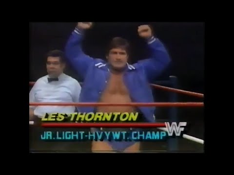Les Thornton in action   All American Wrestling July 7th, 1985