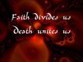 Paradise Lost . Faith Divides Us - Death Unites Us ...