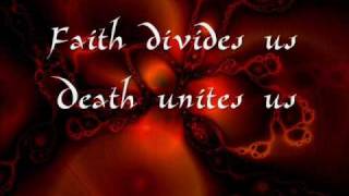 Paradise Lost  . Faith Divides Us - Death Unites Us