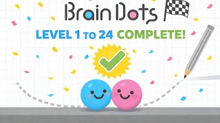 Brain Dots Gameplay | Level 1 to 24 Complete | Full Puzzle Walkthrough