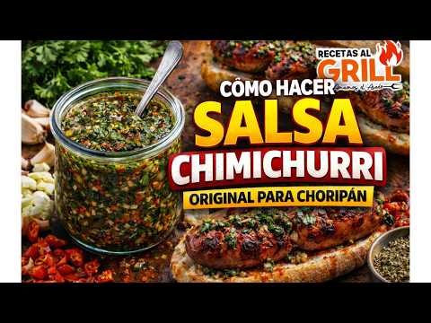 Salsa Chimichurri original Para CHORIPAN | Recetas al Grill