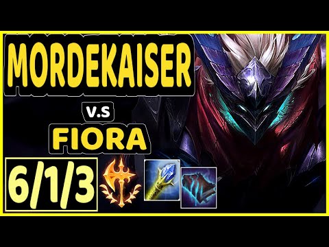 DHOKLA (MORDEKAISER) vs FIORA - 6/1/3 KDA TOP CHALLENGER GAMEPLAY - NA