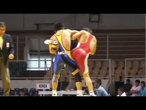 Freestyle Wrestling -- Japan vs. Mongolia 55kg Match
