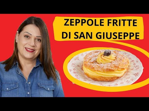 Zeppole di San Giuseppe,  crema pasticciera e la pasta choux fritta