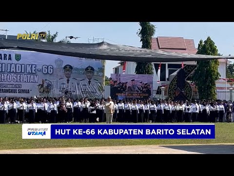 KAPOLDA KALTENG DIDAMPINGI KAPOLRES HADIRI PERINGATAN HARI JADI KABUPATEN BARITO SELATAN KE-66