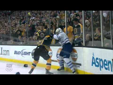 Luke Schenn Fights Gergory Campbell - March/19/2012