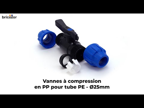Vannes à compression en polypropylène pour tube PE CODITAL