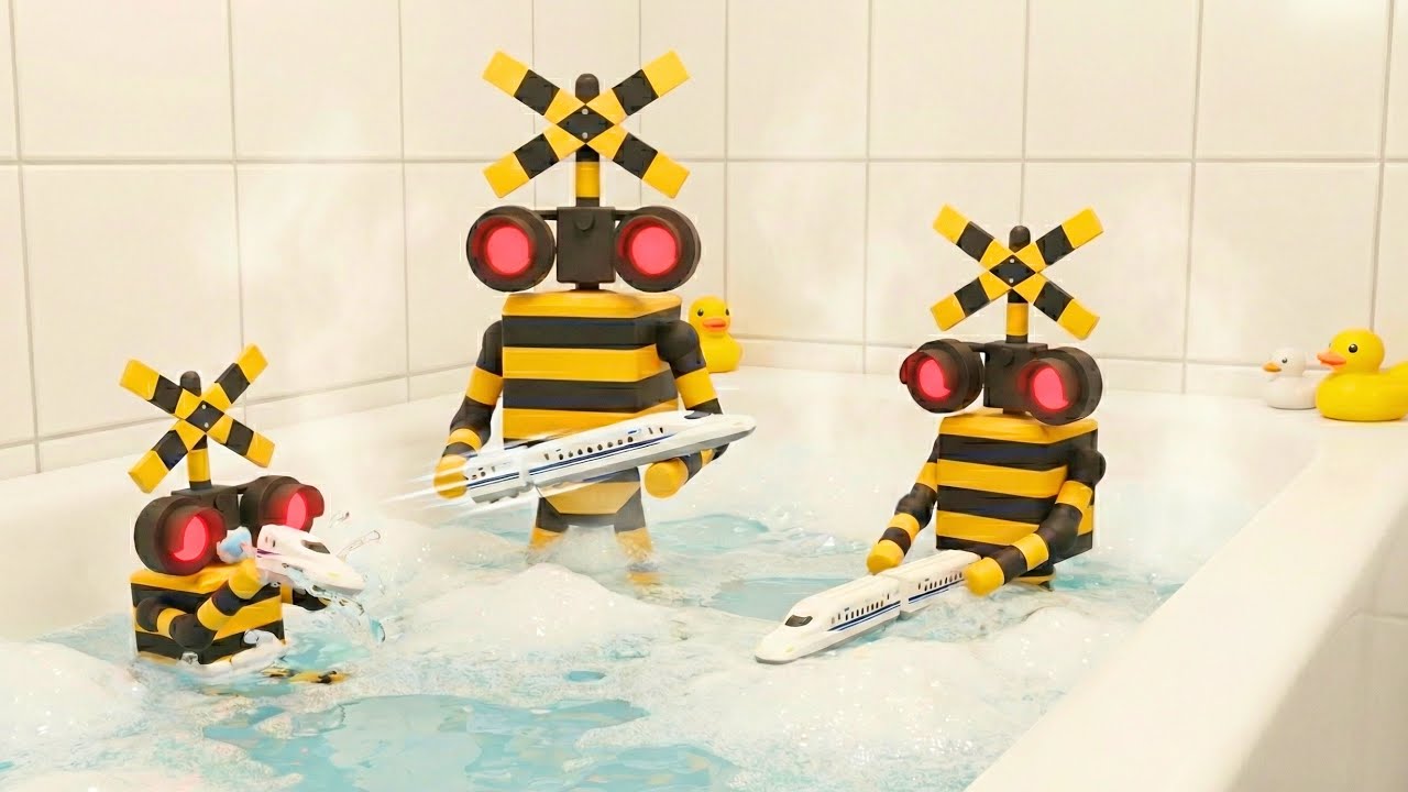 人気の踏切アニメまとめライブ10　#011410　踏切　カンカン　 プラレール　railroadcrossing fumikiri 　 電車 新幹線　　keretaapi levelcrossing