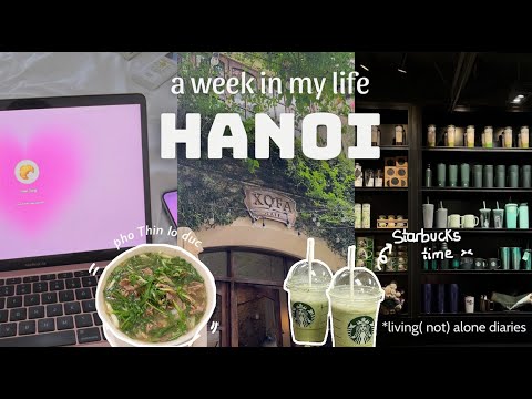 HANOI VLOG: Uma semana na minha vida (Xofa Cafe, Starbucks, Hanoi train street…)