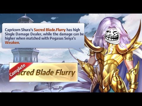 Elite Train Hall - Sacred Blade Flurry - Saint Seiya Awakening