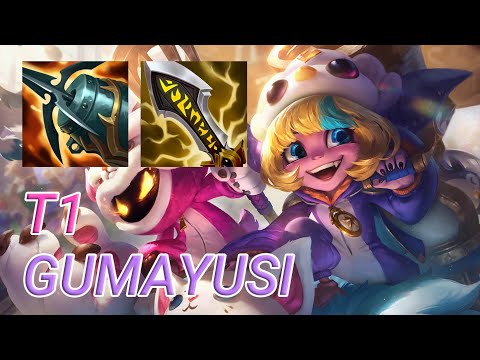 T1 Gumayusi Tristana ADC VS Jinx | KR Challenger Patch 13.21