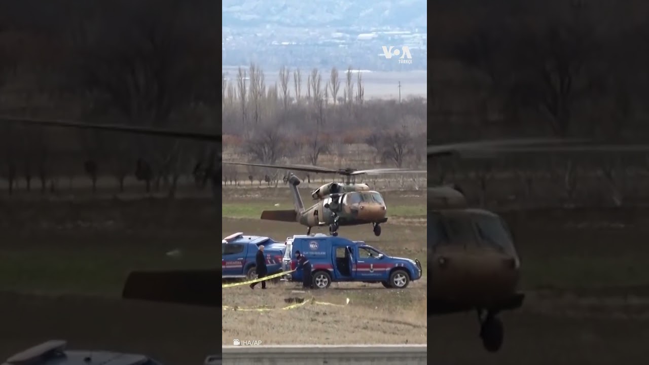 Isparta’da askeri helikopter düştü