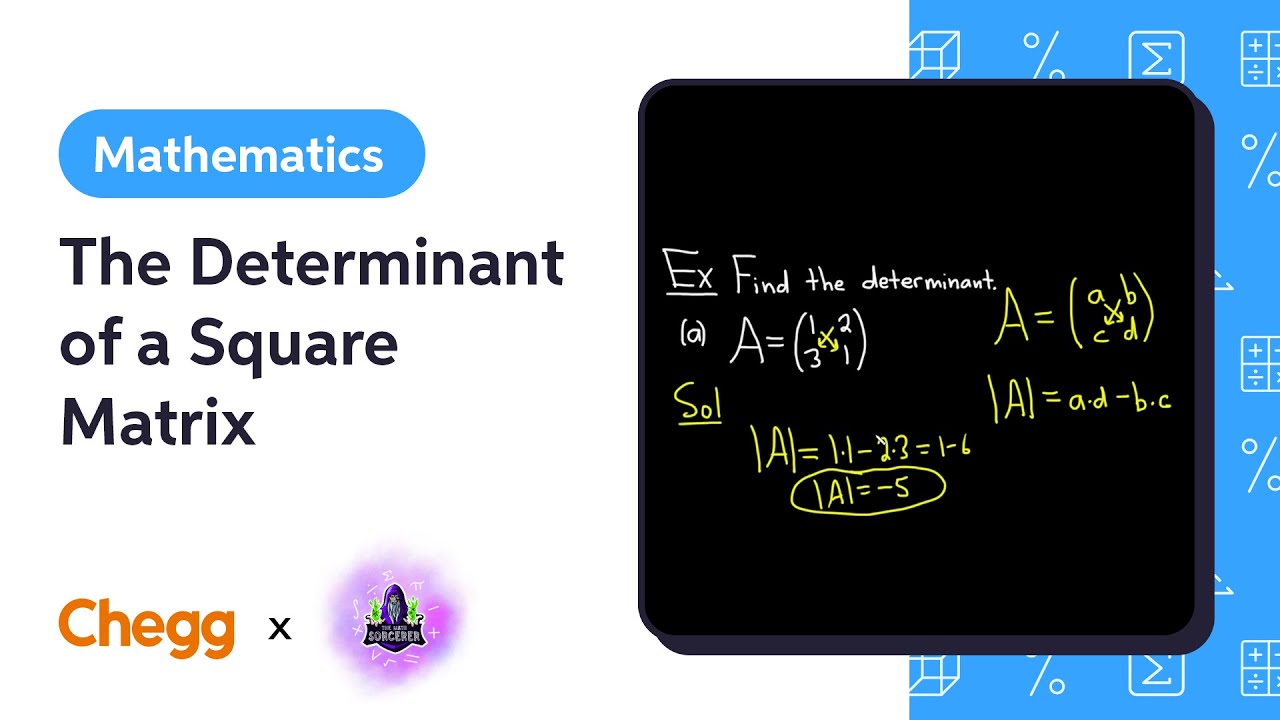 The Determinant of a Square Matrix Ft. The Math Sorcerer