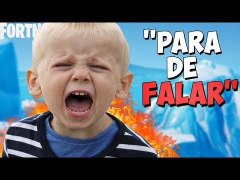 CRIANÇA IRRITANTE DE 10 ANOS NO FORTNITE - Ela não aguentou!