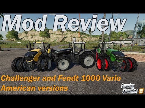 Farming Simulator 19 - Mod Review - Challenger and Fendt 1000 Vario American Versions