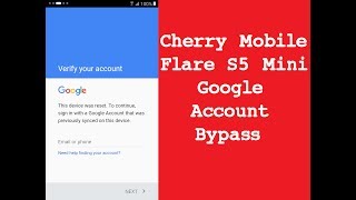 Cherry Mobile Flare s5 mini FRP Bypass